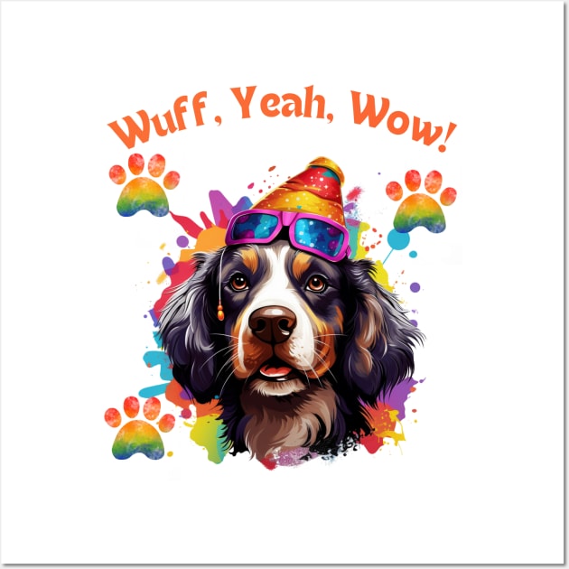 Woofy Adventure - Funny Dog Design Wall Art by NedisDesign